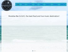 Tablet Screenshot of paradisebar-grill.com